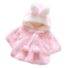 Adorable Fur Hooded Warm Coat For Baby Girl